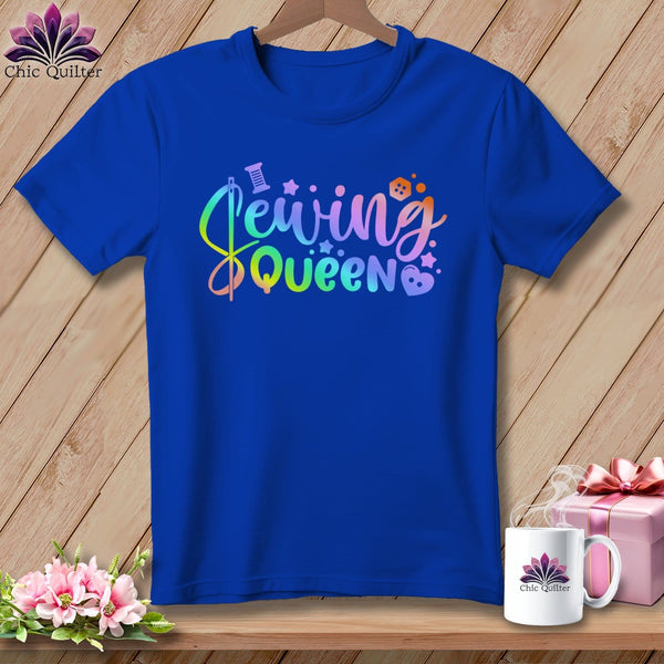MyDesigns Physical Item S / True Royal Sewing Queen ~ Relaxed Fit Tee