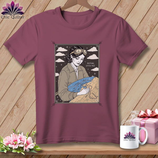 MyDesigns Physical Item S / Vineyard Amelia SewHearts - Resting Stitch Face ~ Premium Tee
