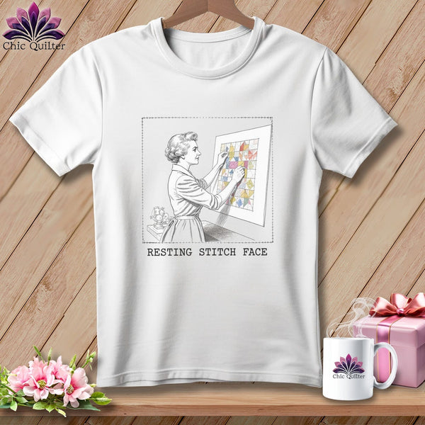 MyDesigns Physical Item S / White El-Seam--Nor Roosevelt - Resting Stitch Face ~ Premium Tee