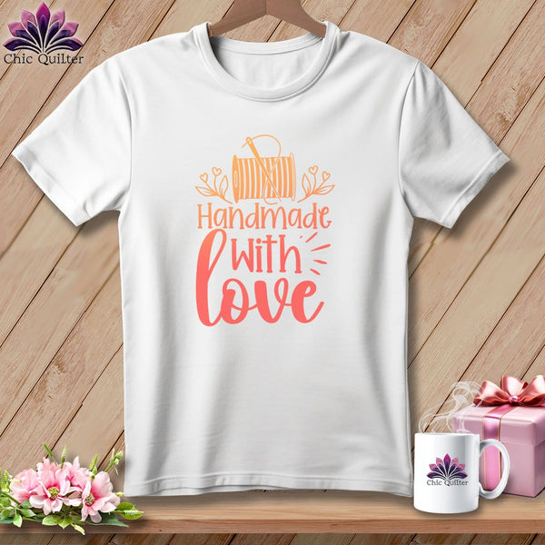 MyDesigns Physical Item S / White Handmade with Love ~ Relaxed Fit Tee