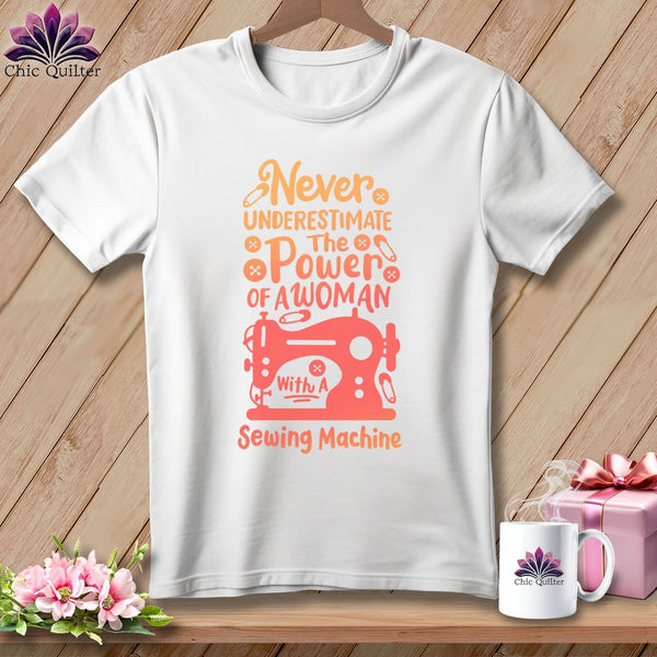 MyDesigns Physical Item S / White Never Underestimate the Power of a Woman ~ Relaxed Fit Tee