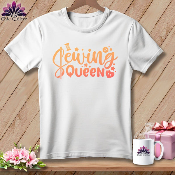 MyDesigns Physical Item S / White Sewing Queen ~ Relaxed Fit Tee