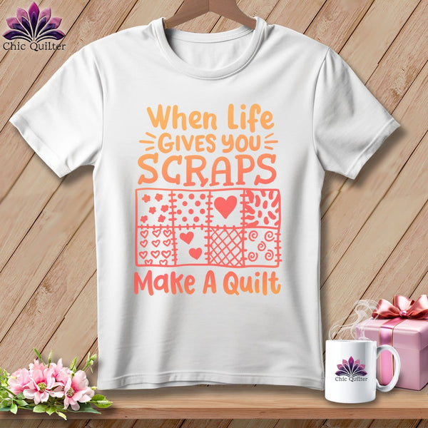 MyDesigns Physical Item S / White When Life Gives You Scraps ~ Relaxed Fit Tee