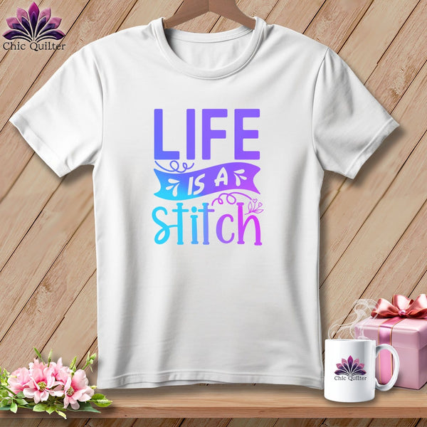 MyDesigns Physical Item White / S Life is a stitch ~Premium Tee
