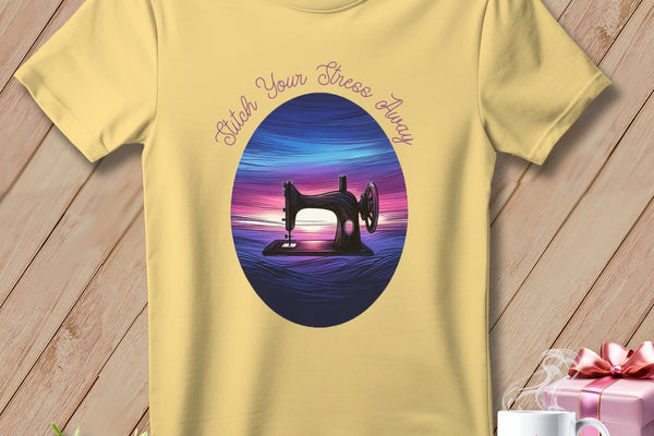 MyDesigns Physical Item Banana / S Stitch your Stress Away ~ Premium Tee
