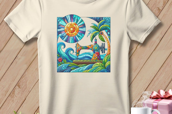 MyDesigns Physical Item Natural / S Sundial Stitches ~ Relaxed Fit Tee
