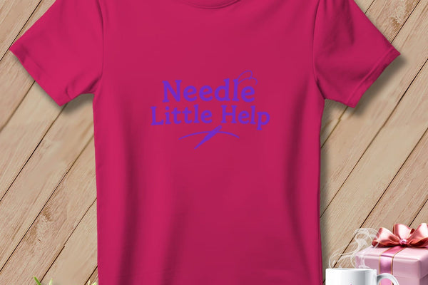 MyDesigns Physical Item S / Berry Needle Little Help ~ Relaxed Fit Tee