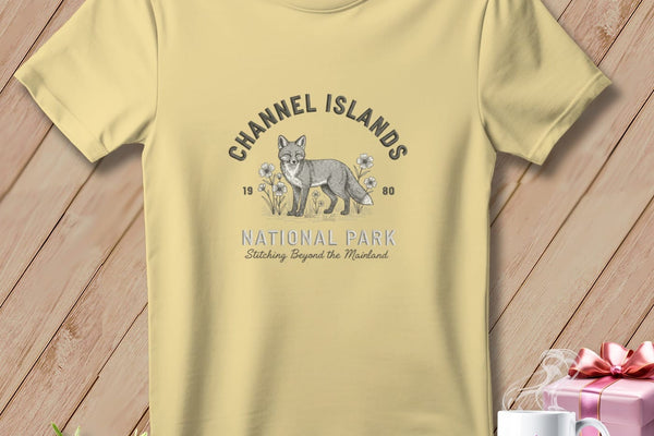 MyDesigns Physical Item S / Butter Channel Islands National Park ~ Fox, Stitchin In Beauty ~ Premium Tee