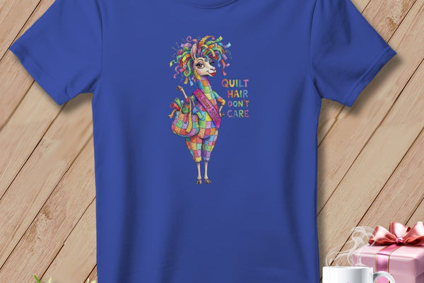 MyDesigns Physical Item S / Heather True Royal Llama Fashion ~ Relaxed Fit Tee