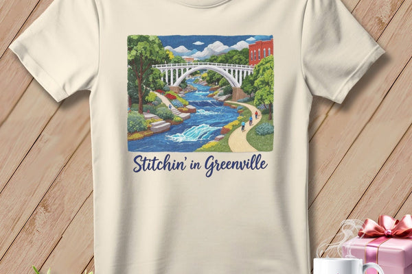 MyDesigns Physical Item S / Natural Stitchin' in Greenville ~ Relaxed Fit Tee