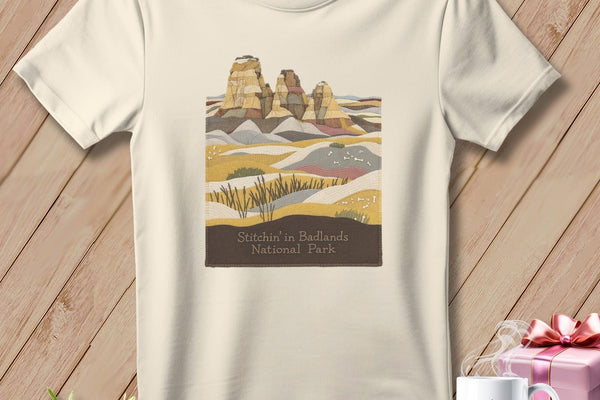 MyDesigns Physical Item S / Natural Stitchin' in the Badlands NP ~ Relaxed Fit Tee