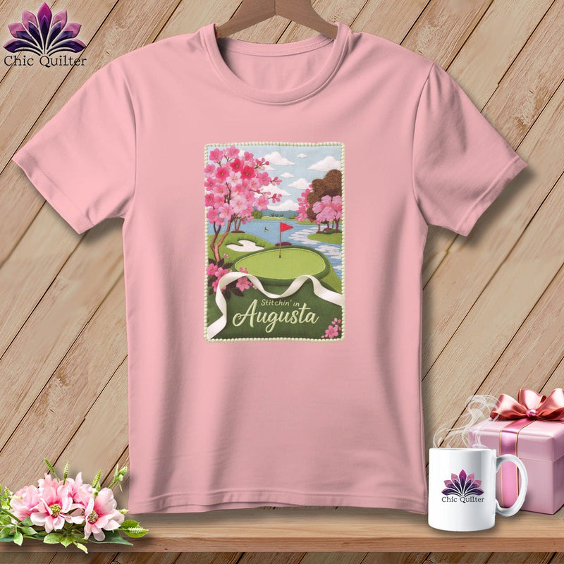 MyDesigns Physical Item S / Pink Stitchin' in Augusta ~ Relaxed Fit Tee