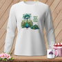 MyDesigns Physical Item S / White Quilt Hair Don’t Care ~ Lady Plumeadora ~ Long Sleeve Tee