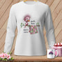 MyDesigns Physical Item S / White Quilt Hair Don’t Care ~ Pip Patchlet ~ Long Sleeve Tee
