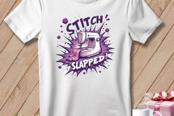 MyDesigns Physical Item S / White Stitch Slapped ~ Relaxed Fit Tee