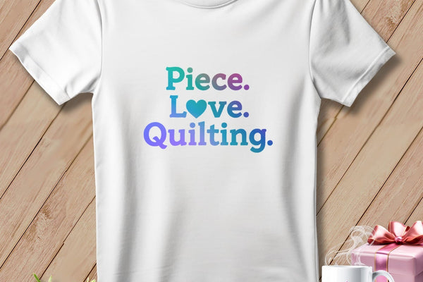 MyDesigns Physical Item S / White The Quilter's Heart ~ Relaxed Fit Tee