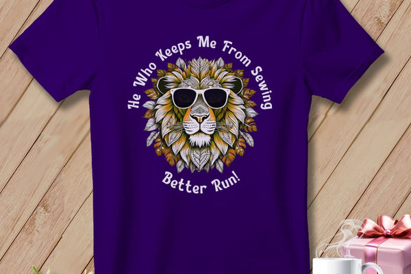 MyDesigns Physical Item Team Purple / S Better Run - Sewing Orange ~ Relaxed Fit Tee