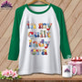 MyDesigns Physical Item XS / White/Kelly In My Quilt Lady Era ~ Raglan Tee