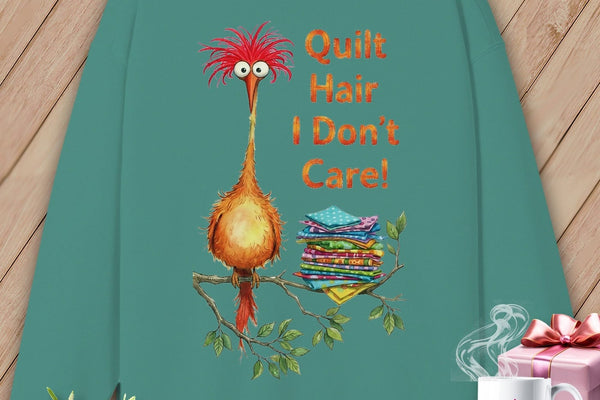 PODpartner Wintergreen Dream / S Quilt Hair Don’t Care ~ Noodle Beakman ~ Oversized Sweatshirt