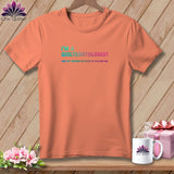 Orange t-shirt with 