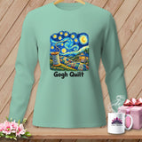 Mint long-sleeve shirt with 