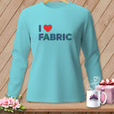 Teal long-sleeve shirt with 