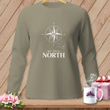 Taupe long-sleeve shirt with 