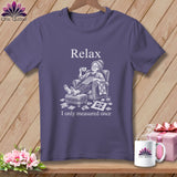 Purple t-shirt with 