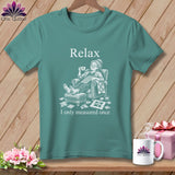 Teal t-shirt with 