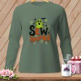 Green long-sleeve shirt with 