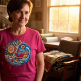 lifestyle scene ~ Threaded Dreams by the Sea ~ Women's Fit Tee