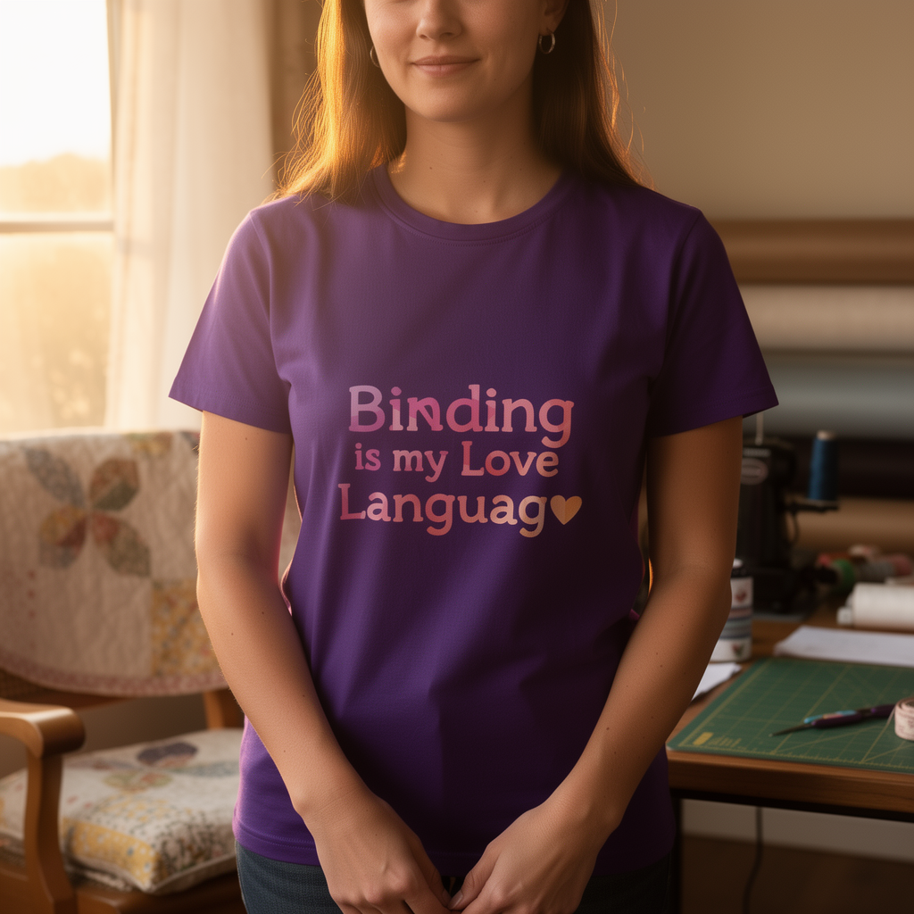 lifestyle scene ~ Binding is my Love Language ~ Women's Fit Tee