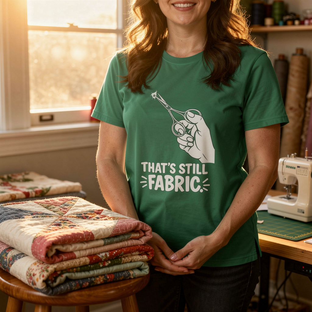 lifestyle scene ~ Save Every Scrap ~ Comfort Colors Premium Tee