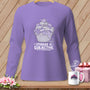 Purple long-sleeved shirt with a basket of fabric and the text "STORAGE IS SUBJECTIVE."