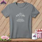 Gray t-shirt with white 