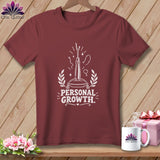 Maroon t-shirt with white 