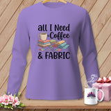 Purple long-sleeved shirt with 