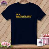 Dark navy t-shirt with 