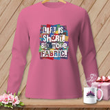 Pink long-sleeve shirt with 