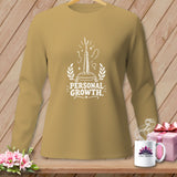 Brown long-sleeve shirt with 
