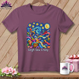 Purple t-shirt with 