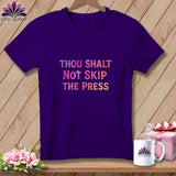 Purple t-shirt with 