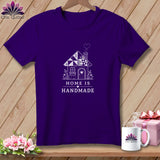 Purple t-shirt with 