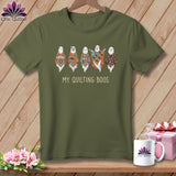 Olive green t-shirt with 