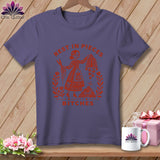 Purple t-shirt with 