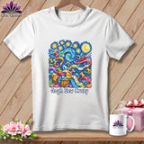 White t-shirt with 