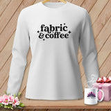 White long-sleeved shirt with black 
