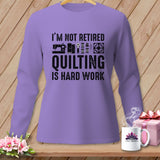 Purple long-sleeve shirt with 