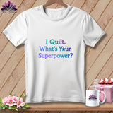 White t-shirt with 