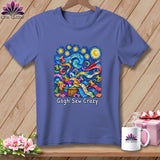Purple t-shirt with 